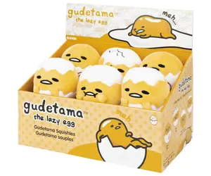 GUND Sanrio Gudetama Flan Plush Toy - 9 Inch Lazy Egg Stuffed Animal From Netflix Series, Kawaii Gift