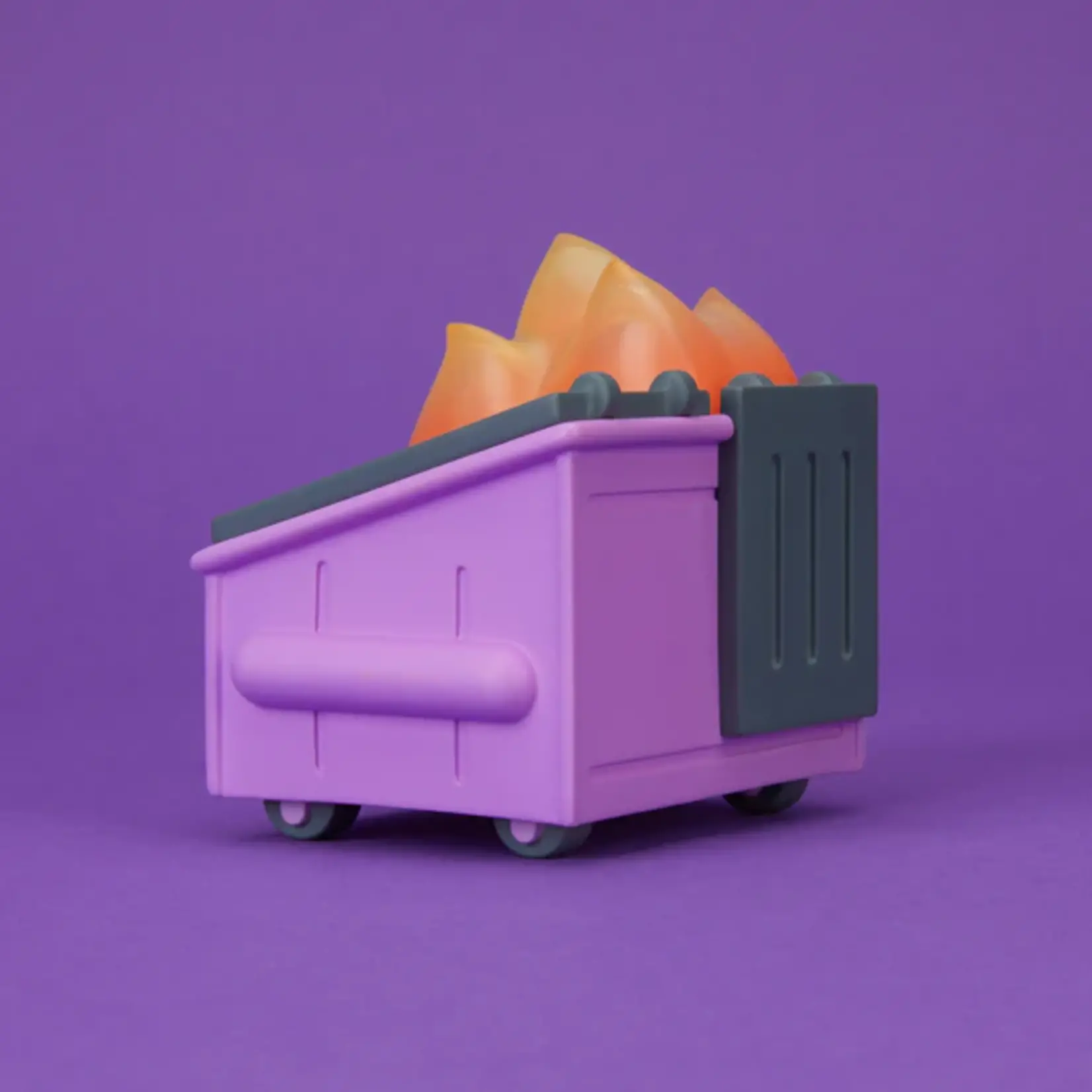 Dumpster Fire Cough Syrup Purple Figure