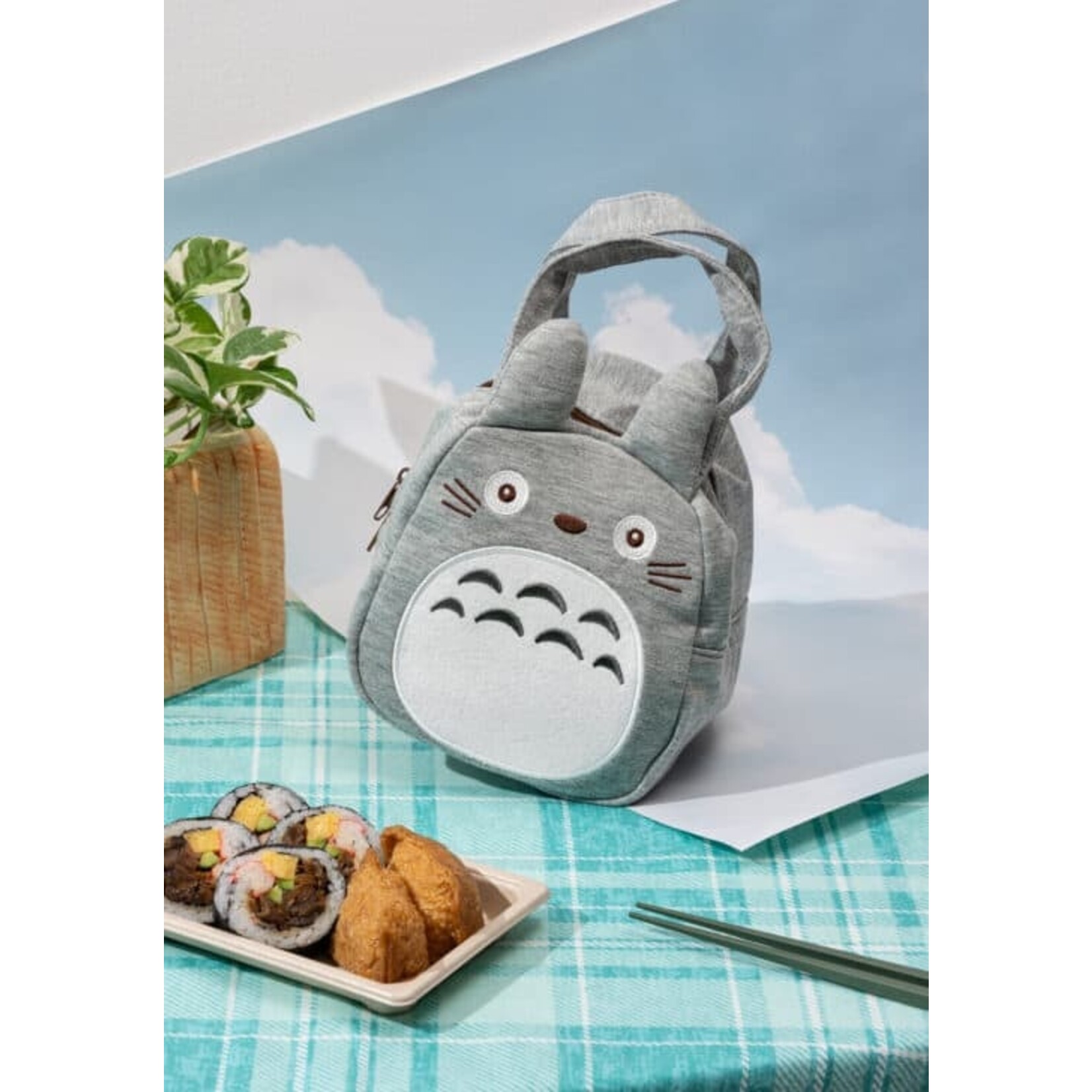 My Neighbor Totoro Die Cut Lunch Bag (Gray)