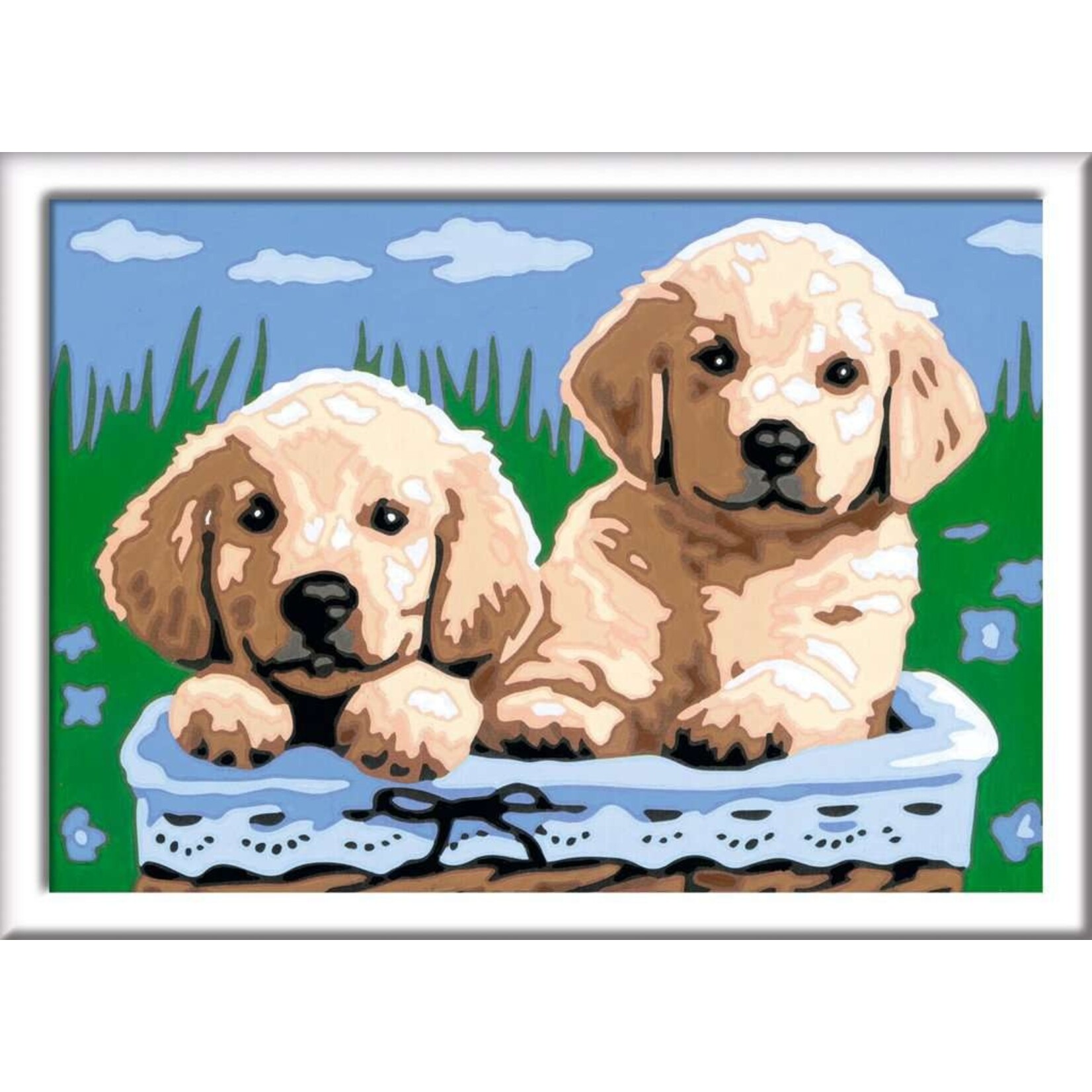 Cute Puppies CreArt Paint By Number Kids Set
