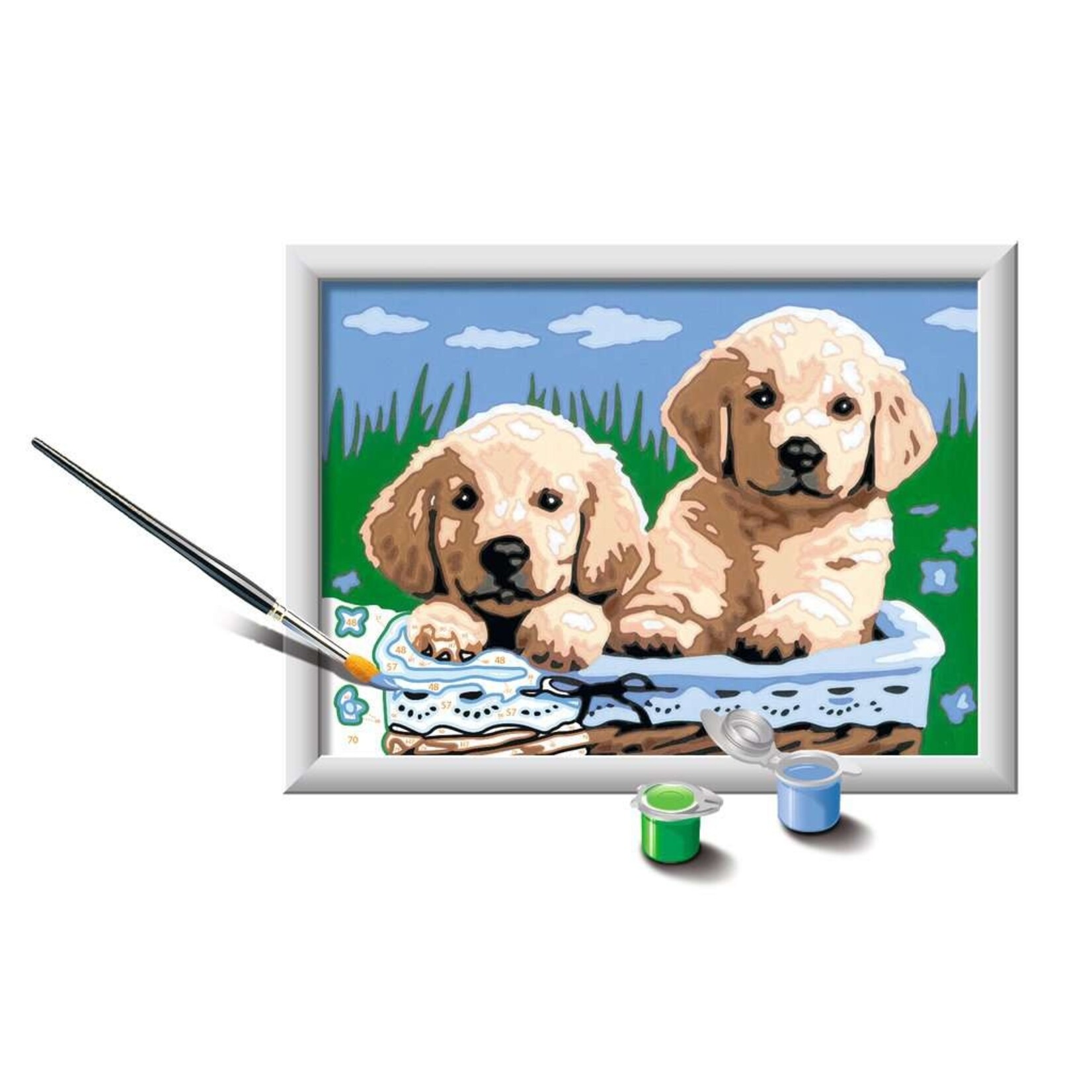 Cute Puppies CreArt Paint By Number Kids Set