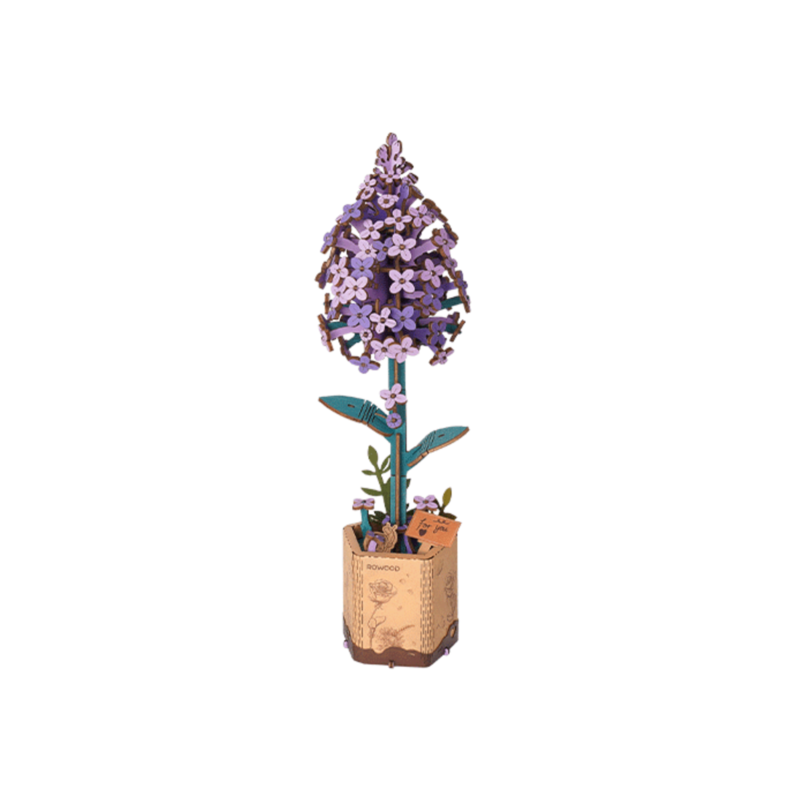 Lilac Wooden Model