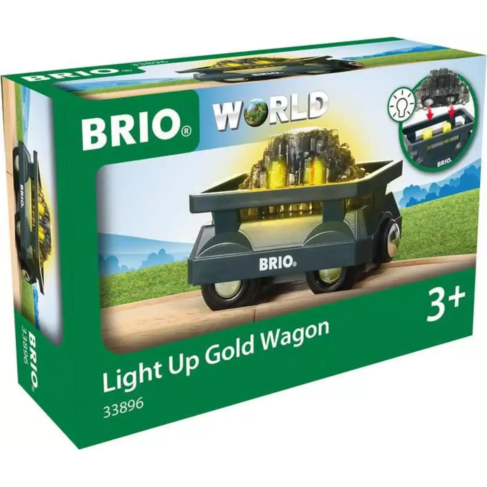 Light Up Gold Wagon Brio