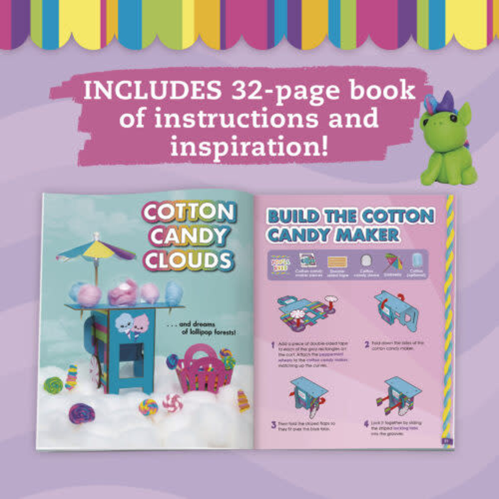 Mini Clay World Candy Cart Book & Activity Kit