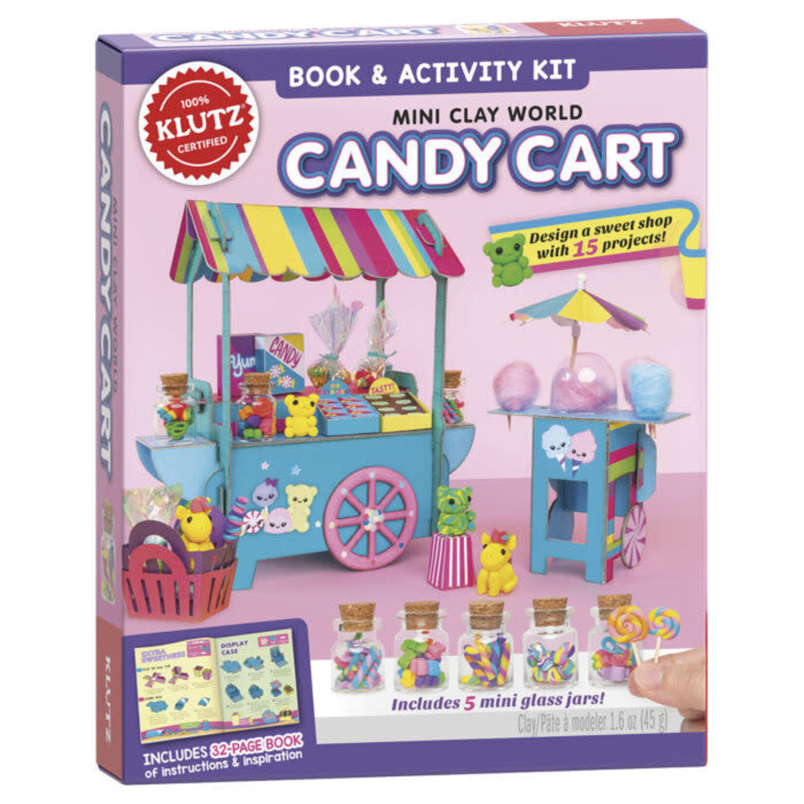 Mini Clay World Candy Cart Book & Activity Kit
