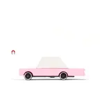 Pink Sedan Wood Car