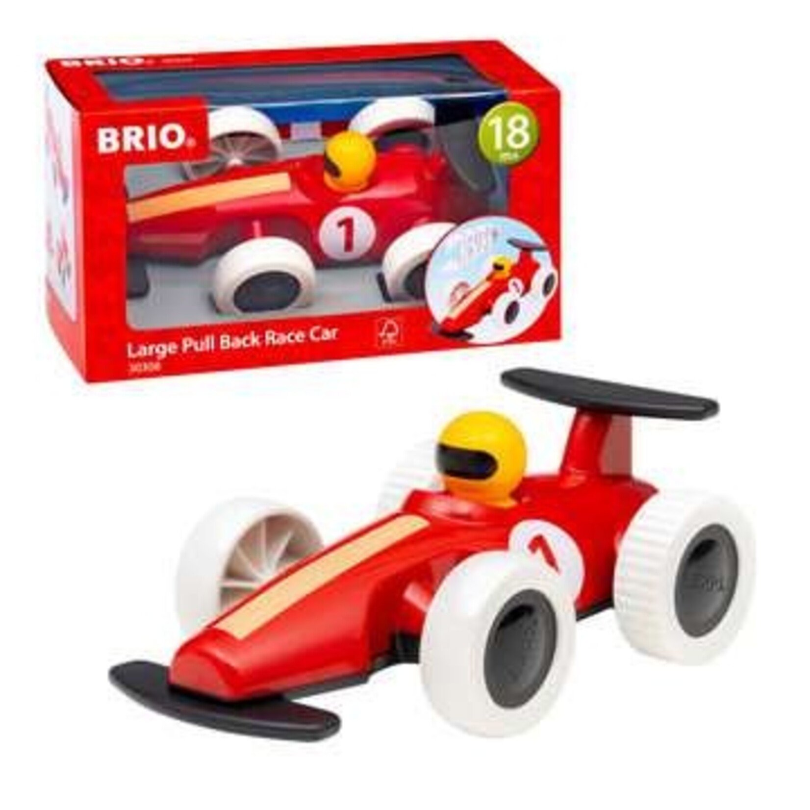 BRIO Pull Back Race Car