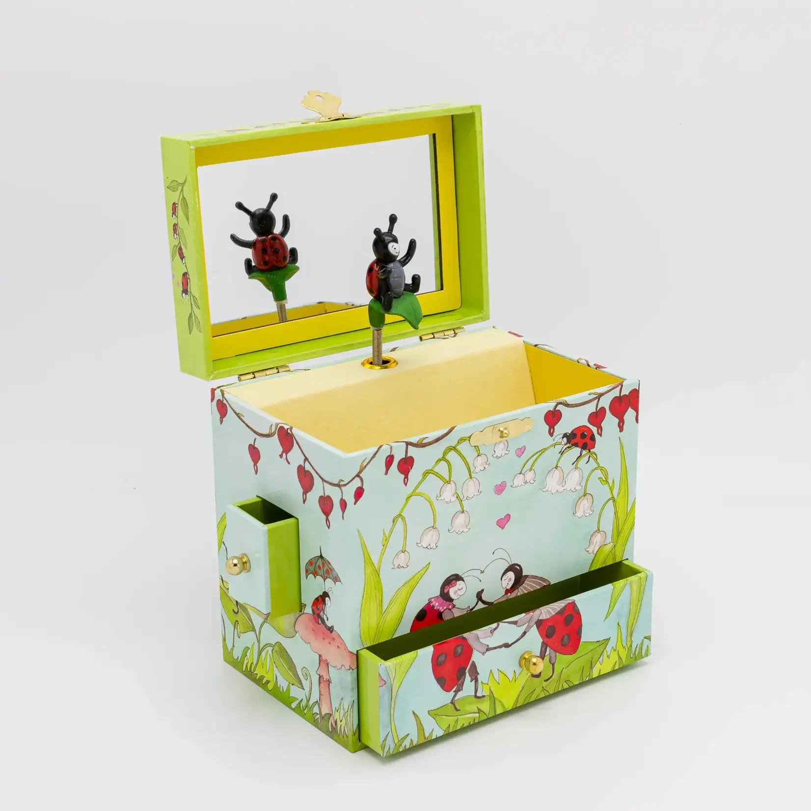 Lady Bugs Musical Jewelry Box