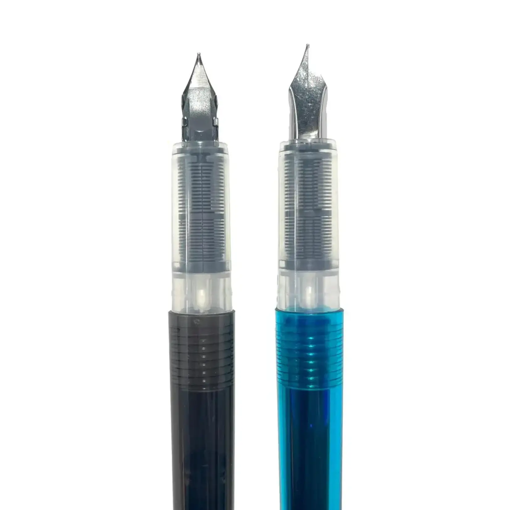 Splendid Duo: Fountain Pens - Black & Blue Ink (Set of 2 Pens & 4 Ink Cartridges)