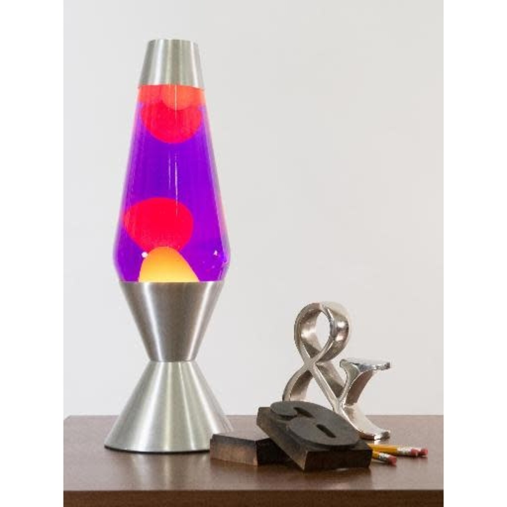 Lava Lamp Yellow Purple 16.3"