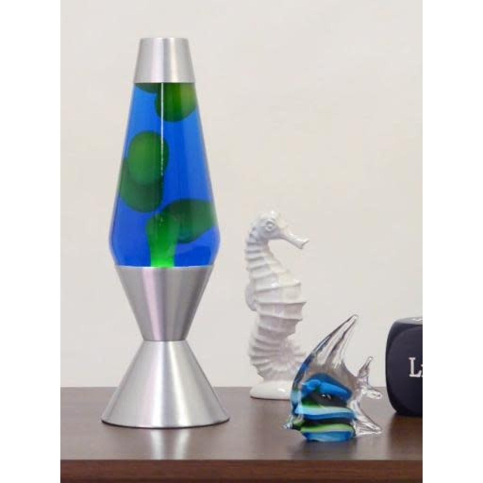 Lava Lamp Green Blue 16.3"