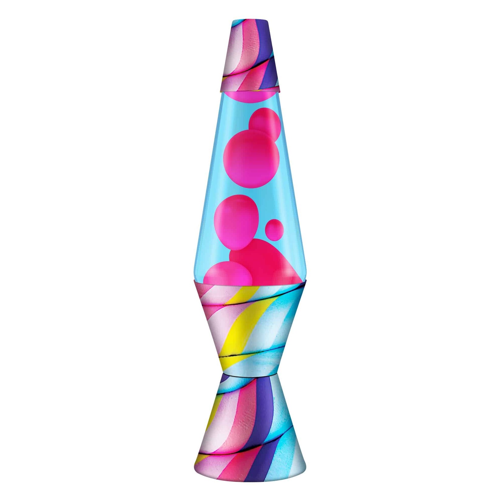 Lava Lamp Candy Swirl Pink/Light Blue 14.5"