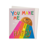 You Make Me Happy 4.5x5.25" Card