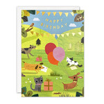 Happy Birthday Dogs & Cats Card