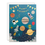 Happy Birthday Outer Space Card