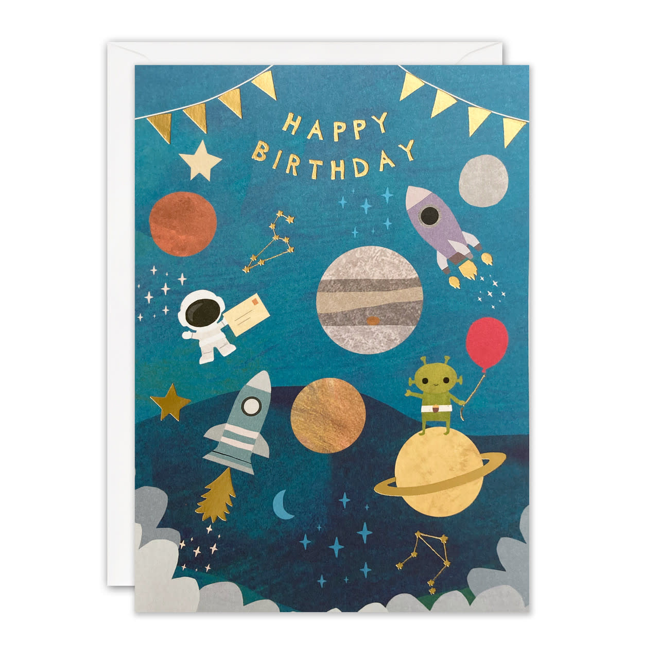 Happy Birthday Outer Space Card - Toy Joy