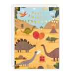 Happy Birthday Dinosaurs Card