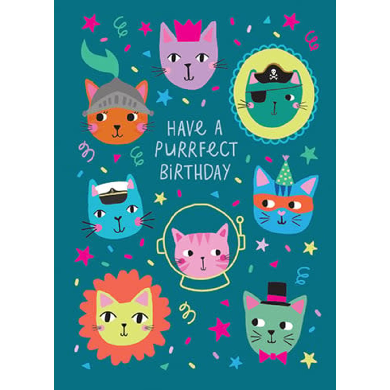 Purrfect Birthday 4.5X6.25" Card