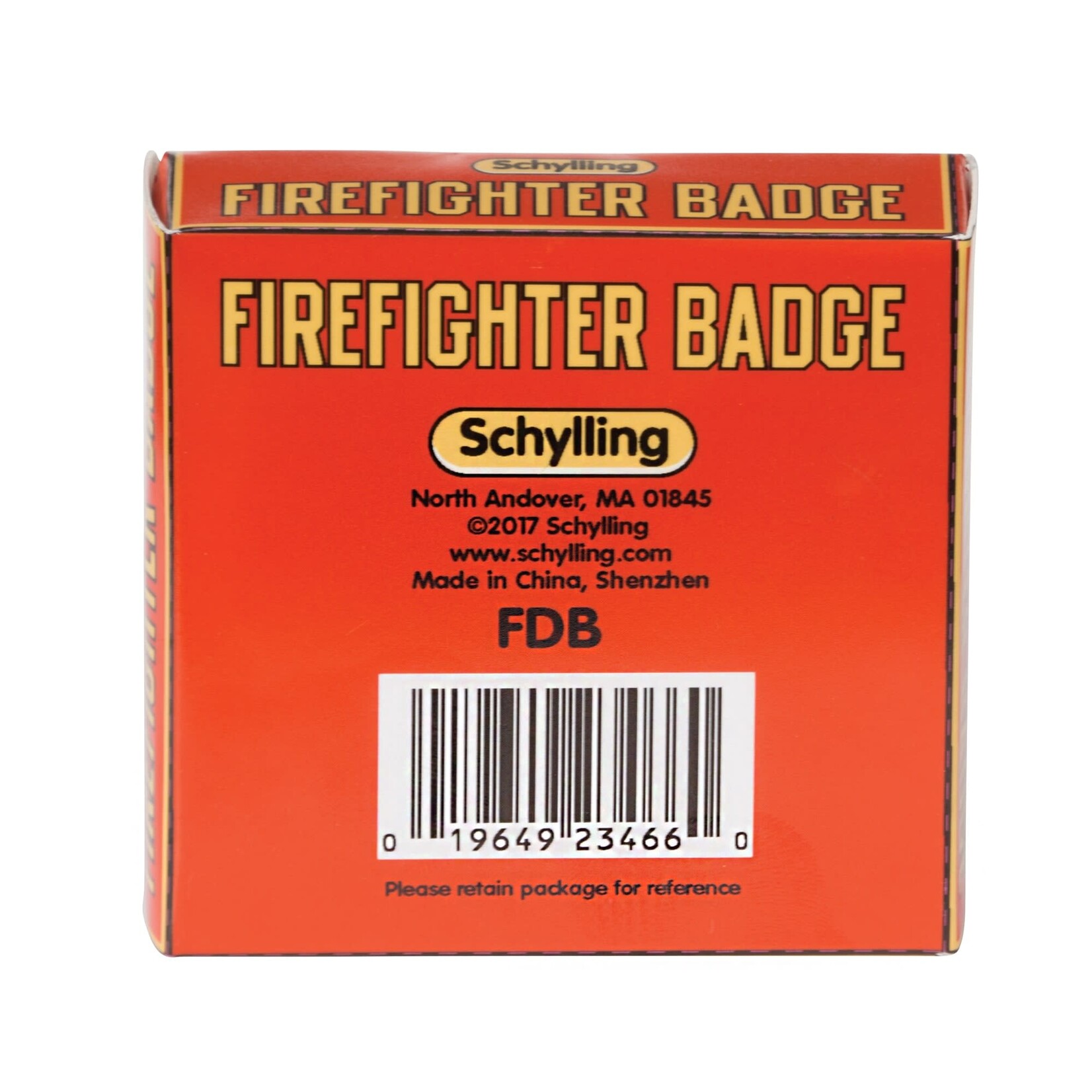 Badge Firefighter Schylling