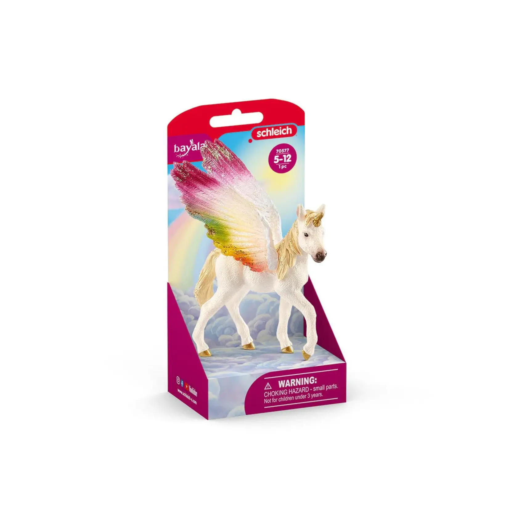 Schleich Winged Rainbow Unicorn Foal Figure