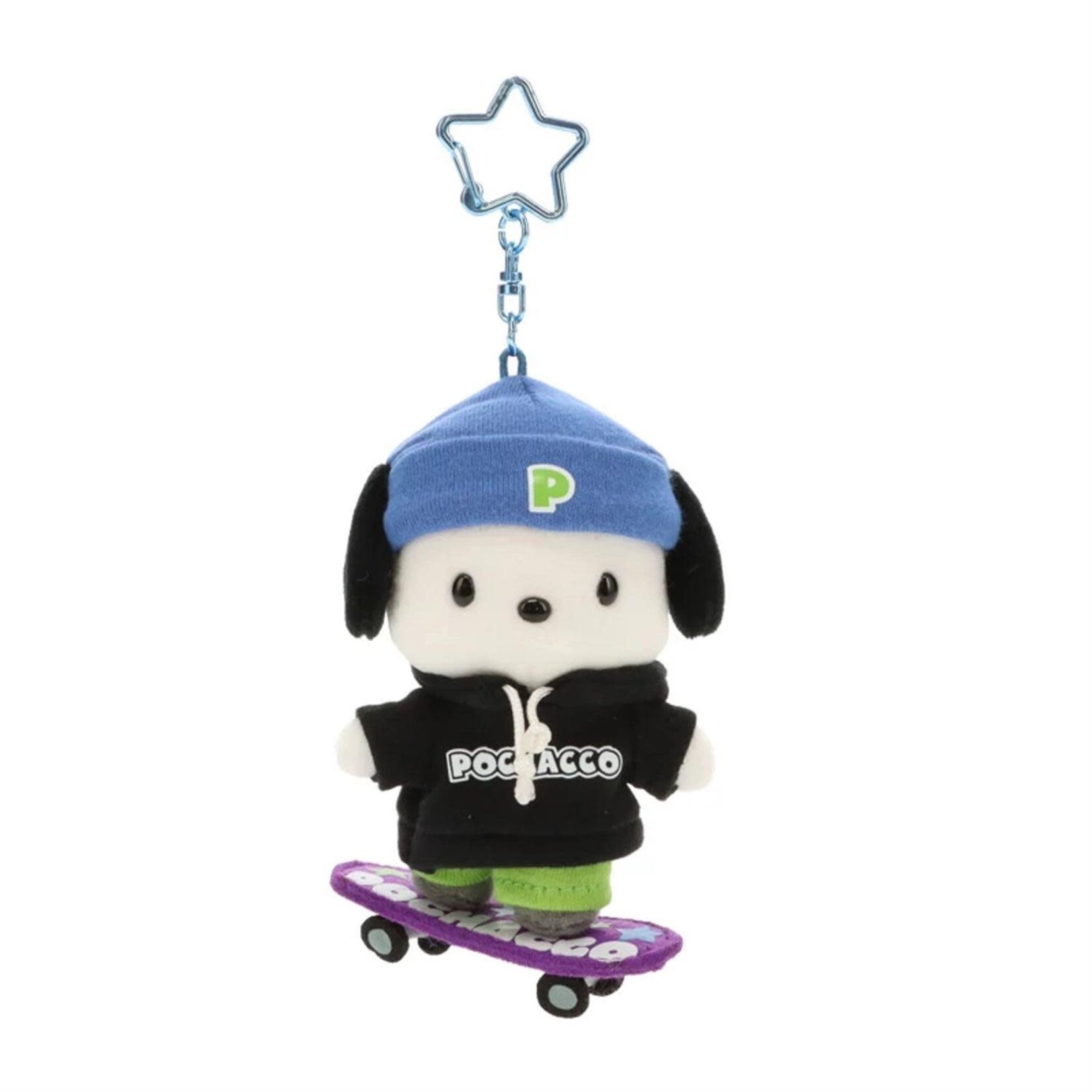Key Chain W/Mascot Skateboard Pochacco