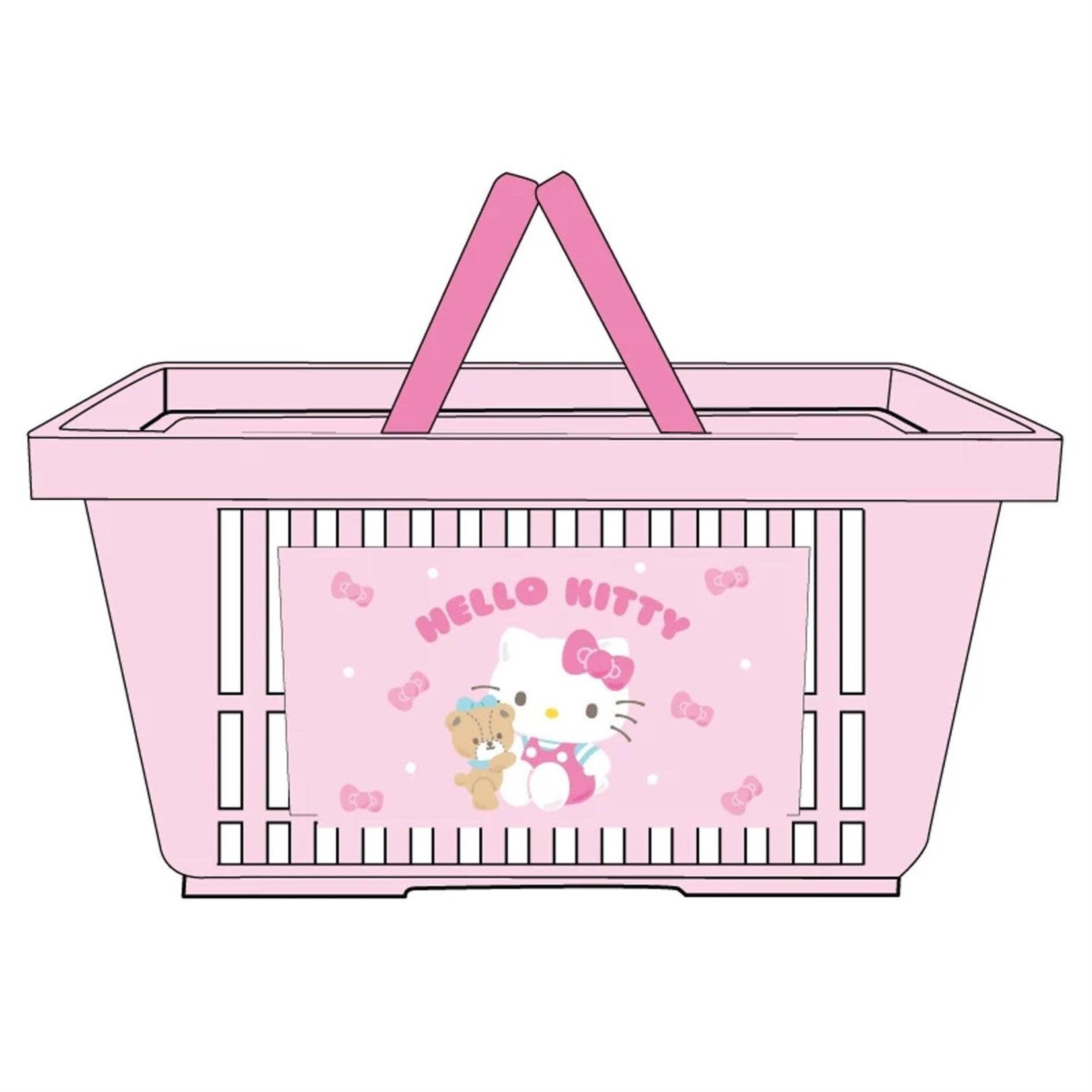 Basket Ribbon Hello Kitty