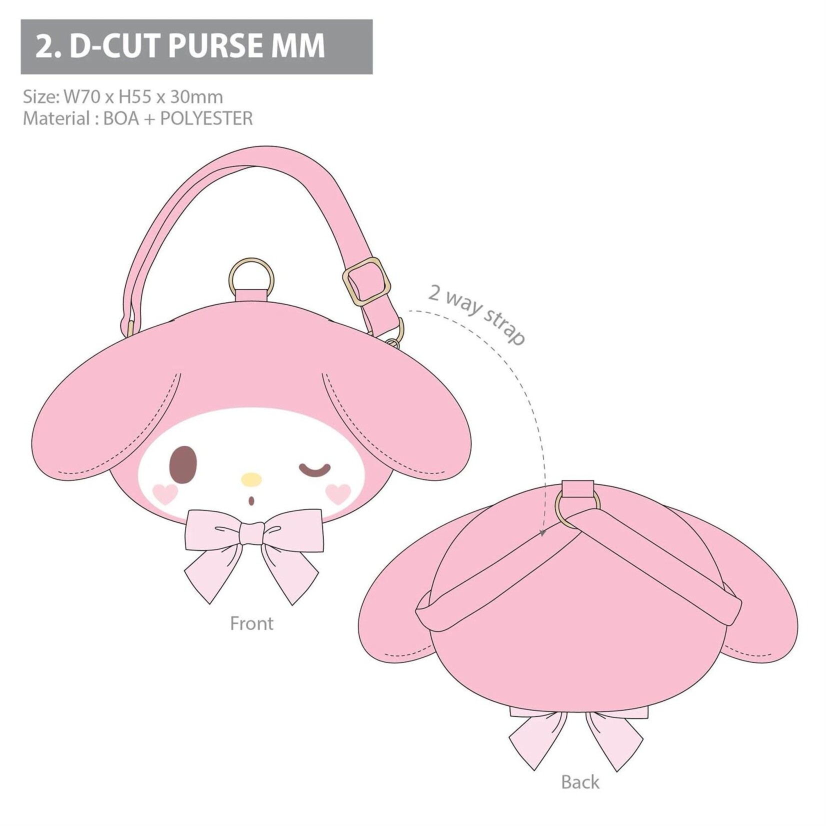 Die Cut Purse My Melody