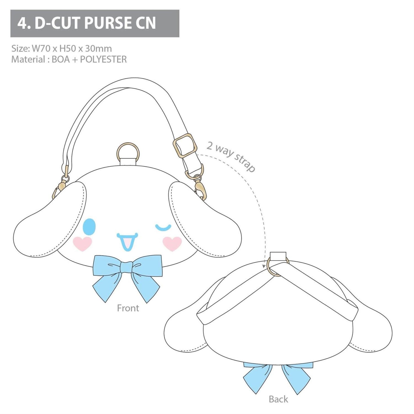 Die Cut Purse Cinnamoroll