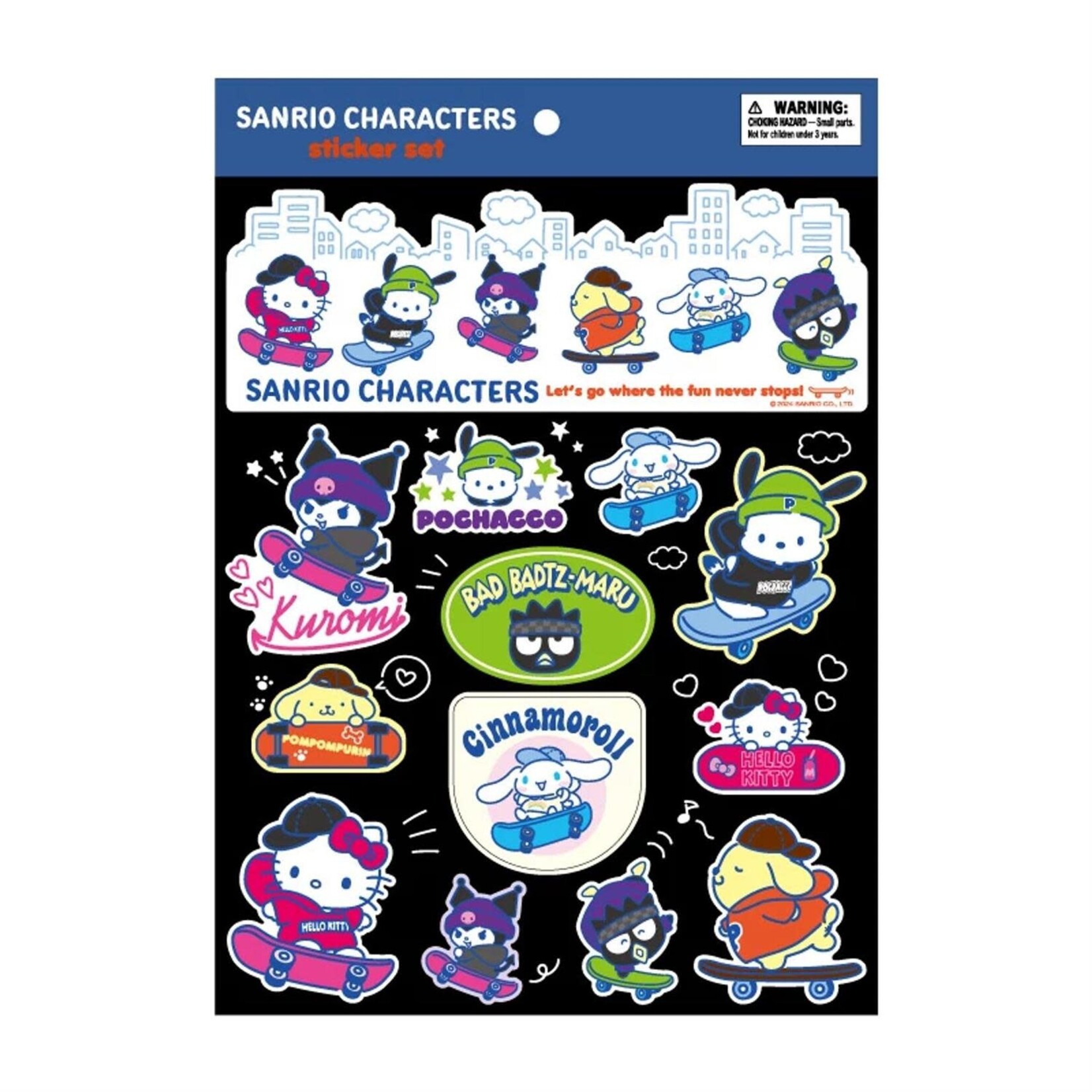 Stickers Skateboard Sanrio
