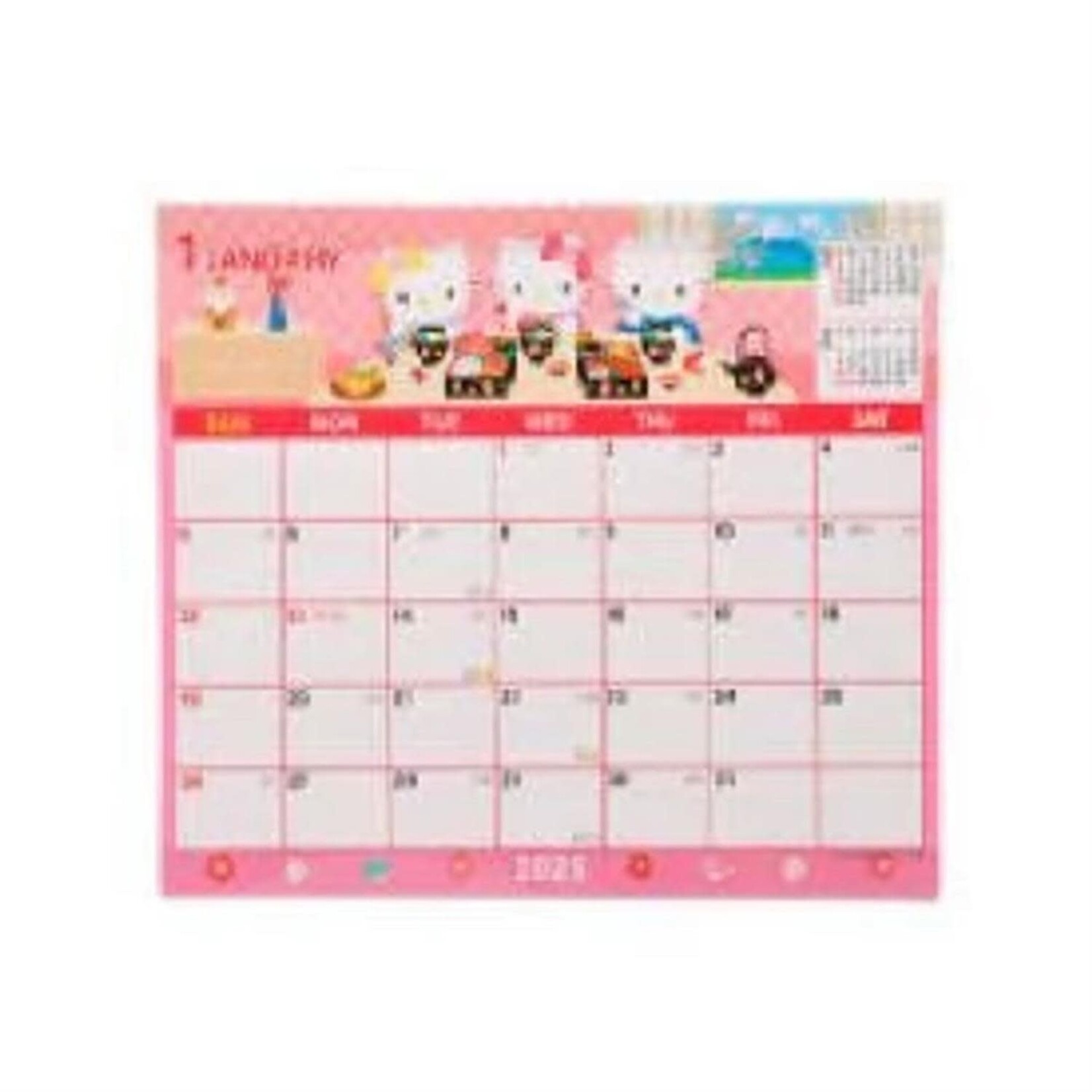 Sheet Calendar 2025 Hello Kitty Toy Joy