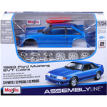 1993 Ford Mustang SVT Cobra in Metallic Blue - Assembly Line Series Diecast Metal Model Kit