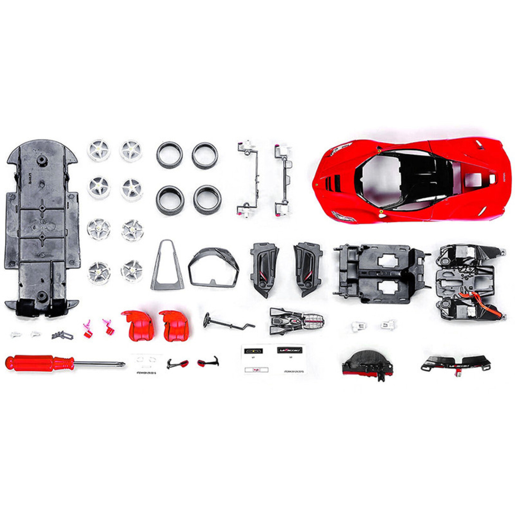 1:24 Ferrari  LaFerrari Assembly Line Red Model Kit