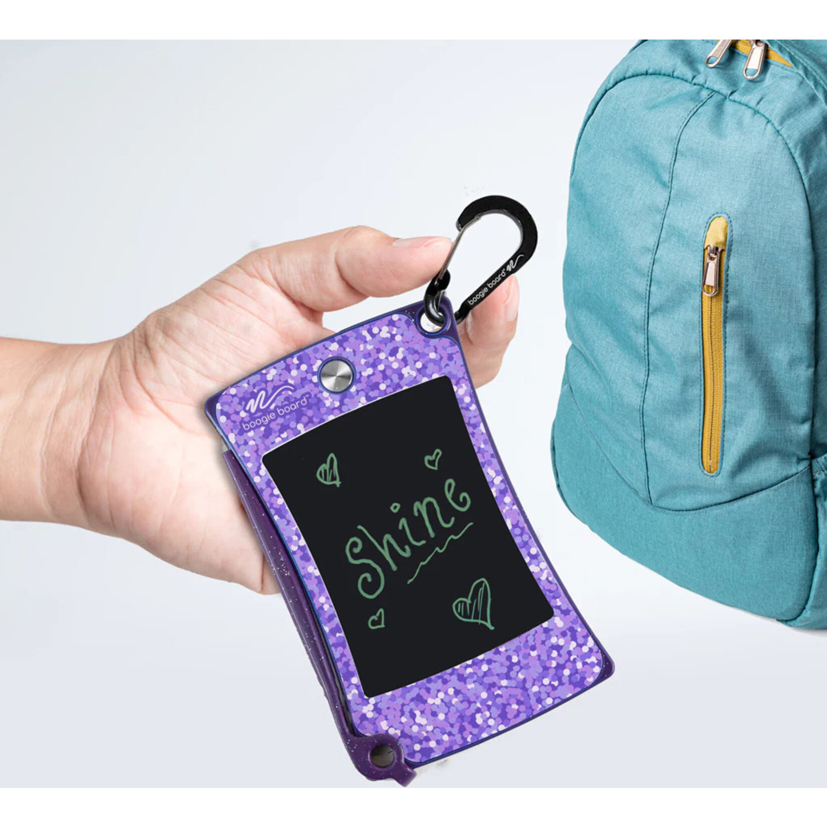 Boogie Board Jot Pocket with Clip Shimmer Collection Blue
