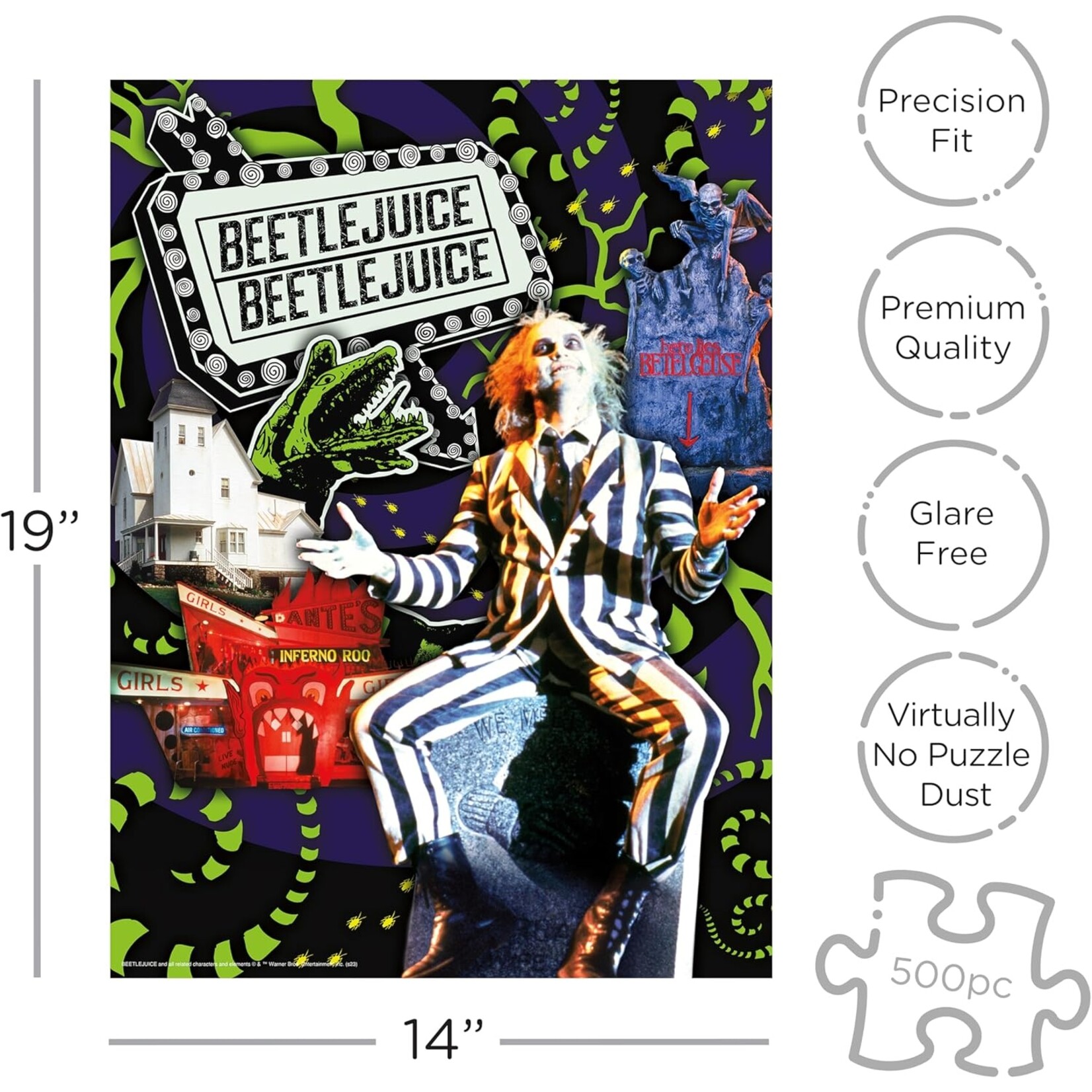 Beetlejuice Coffin Box 500 Piece Jigsaw Puzzle