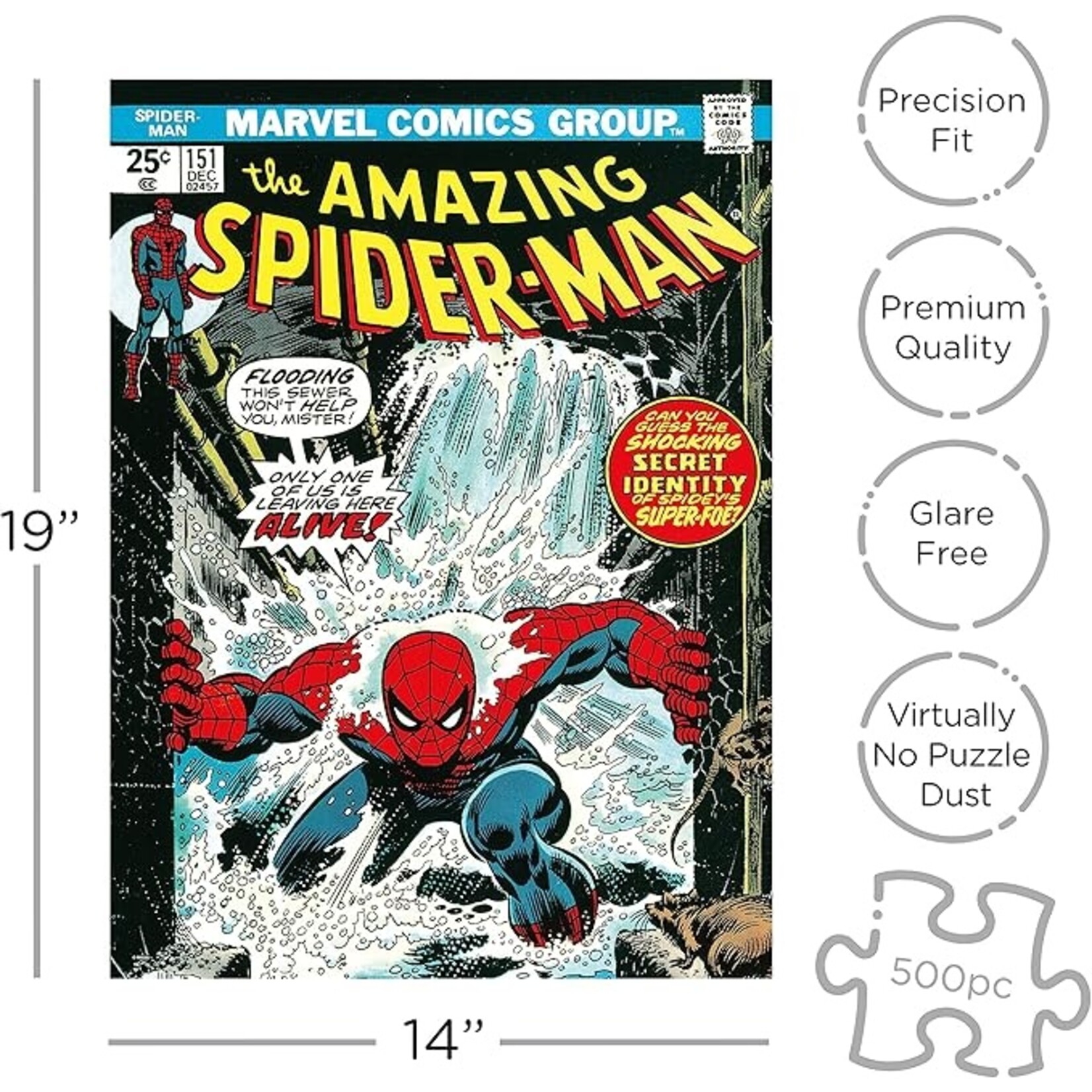 Marvel Spider-Man Cover 500pc Puzzle