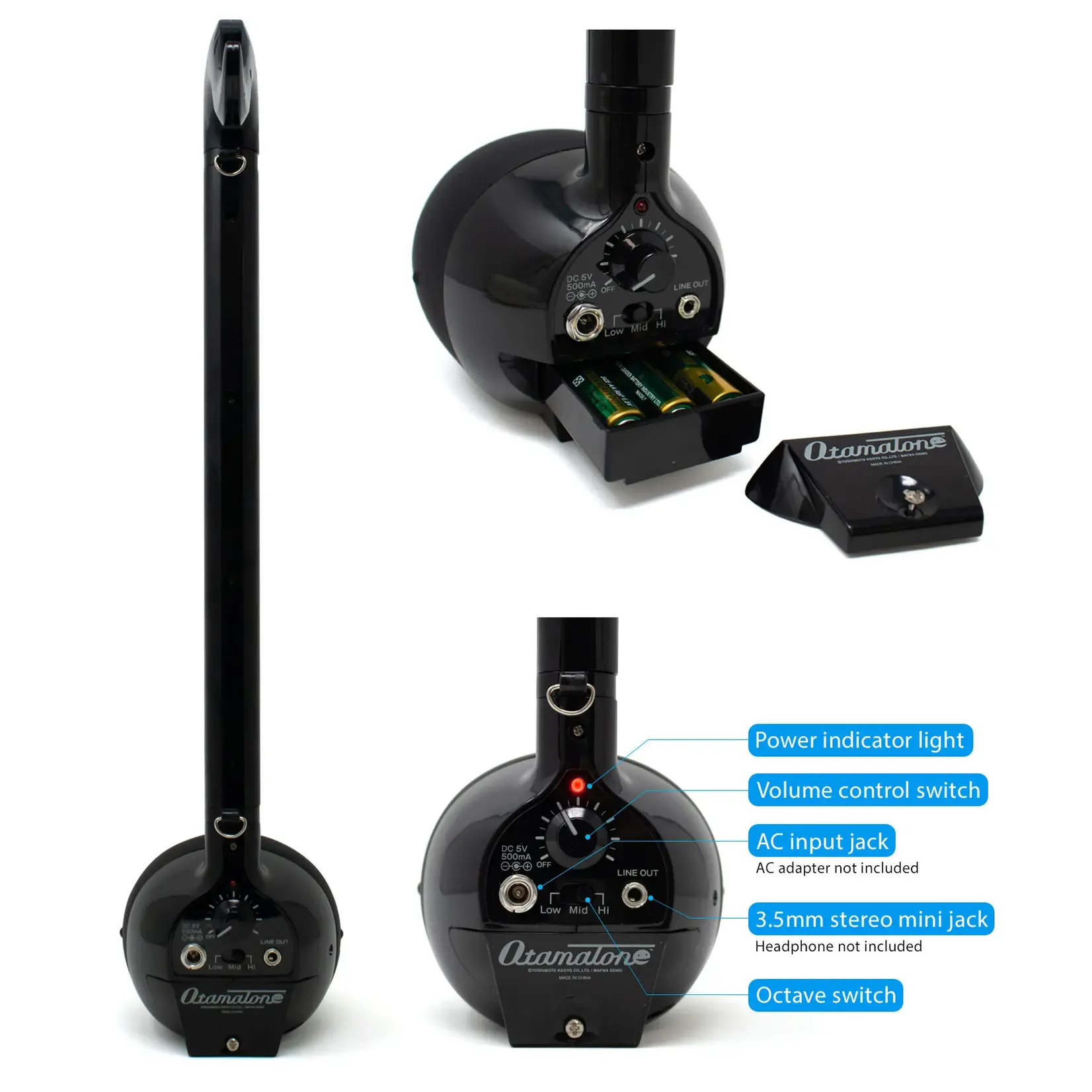 Otamatone English Deluxe Black
