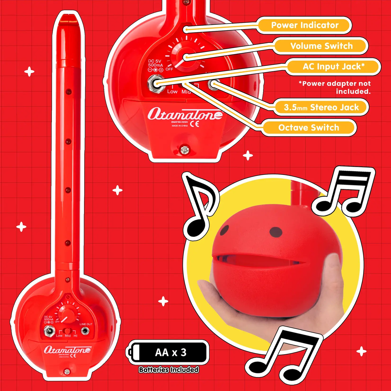 Otamatone Deluxe [Red]