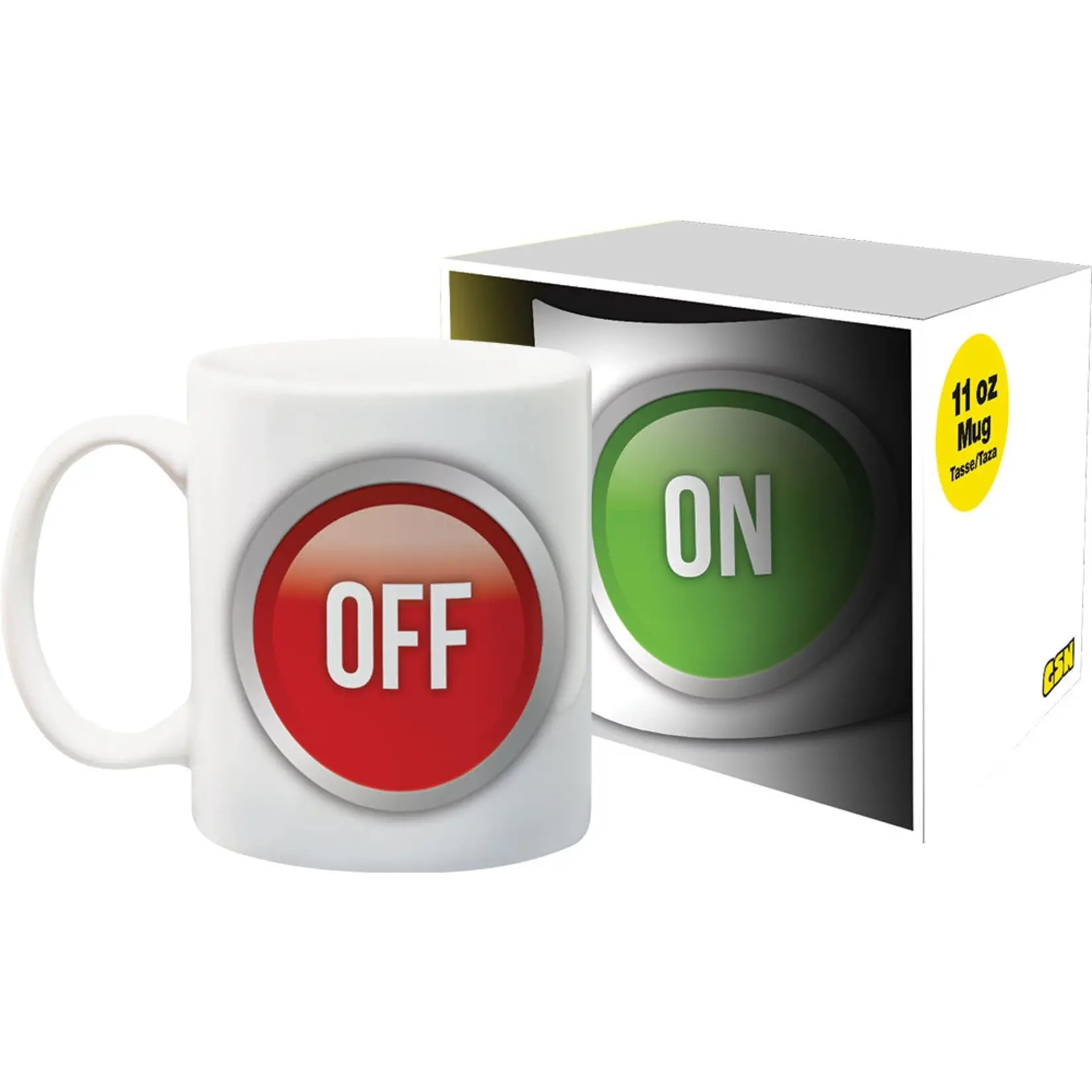 On/Off Button Boxed Mug