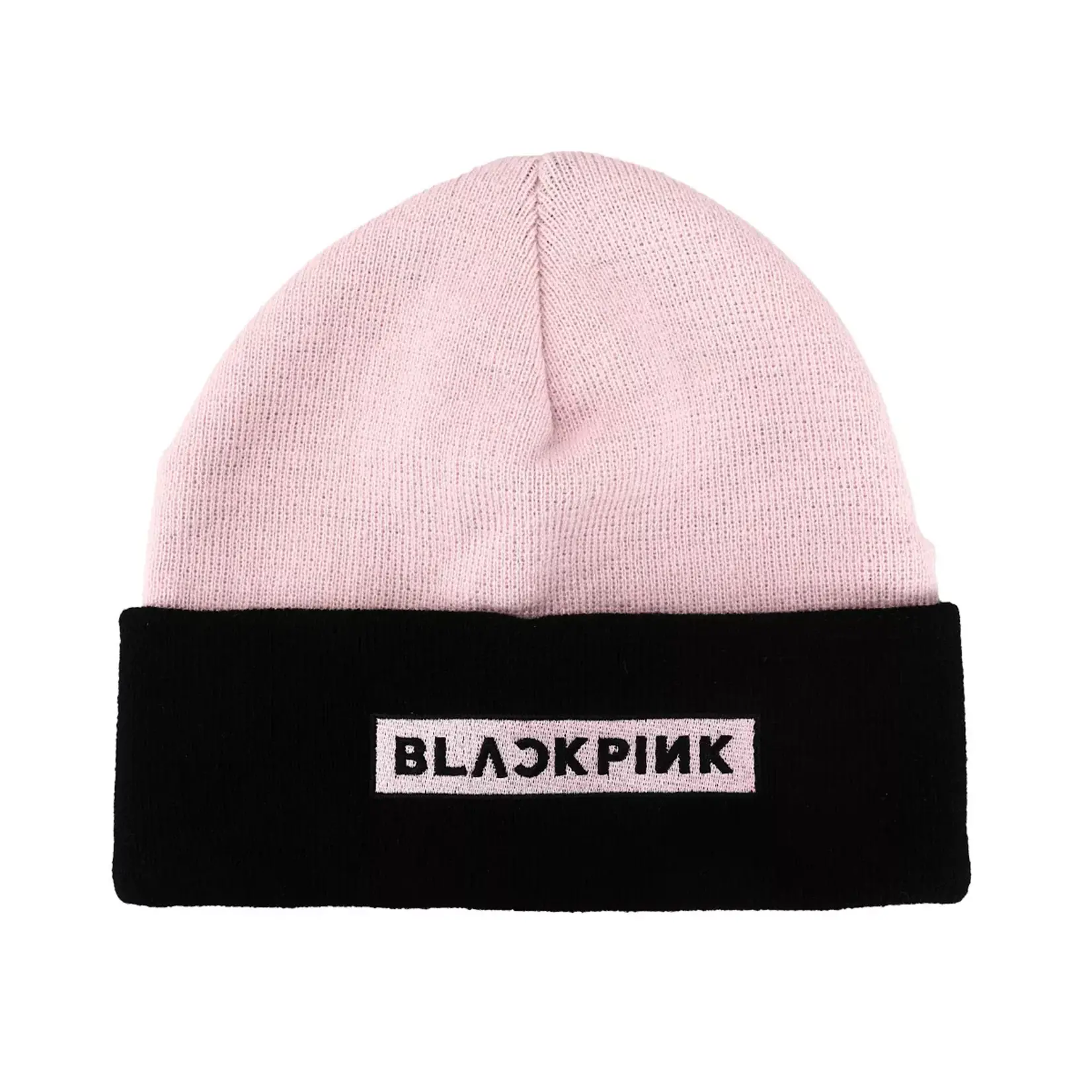 BLACKPINK Embroidered Color Block Beanie
