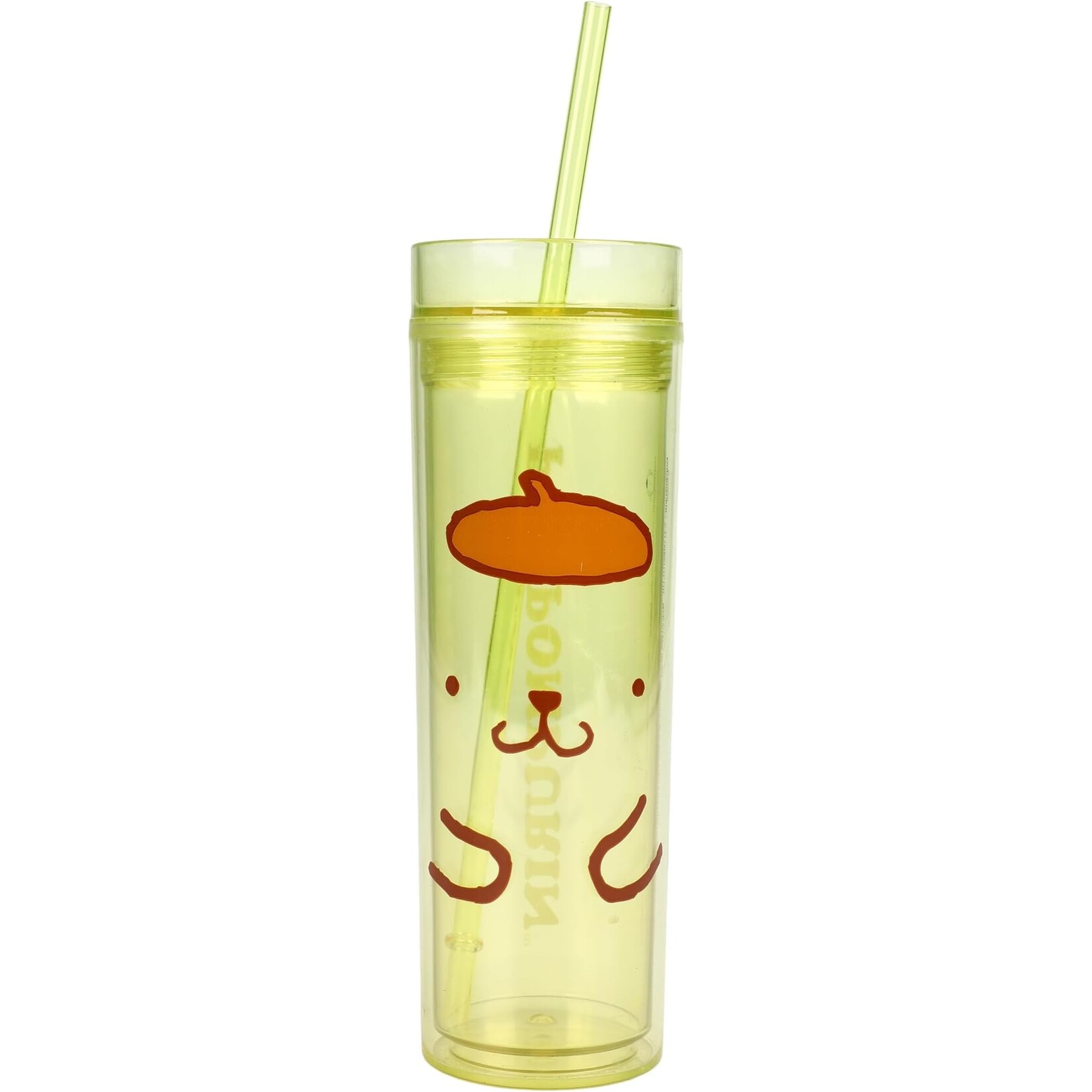 Pom Pom Purin 16 oz. Slim Plastic Tumbler
