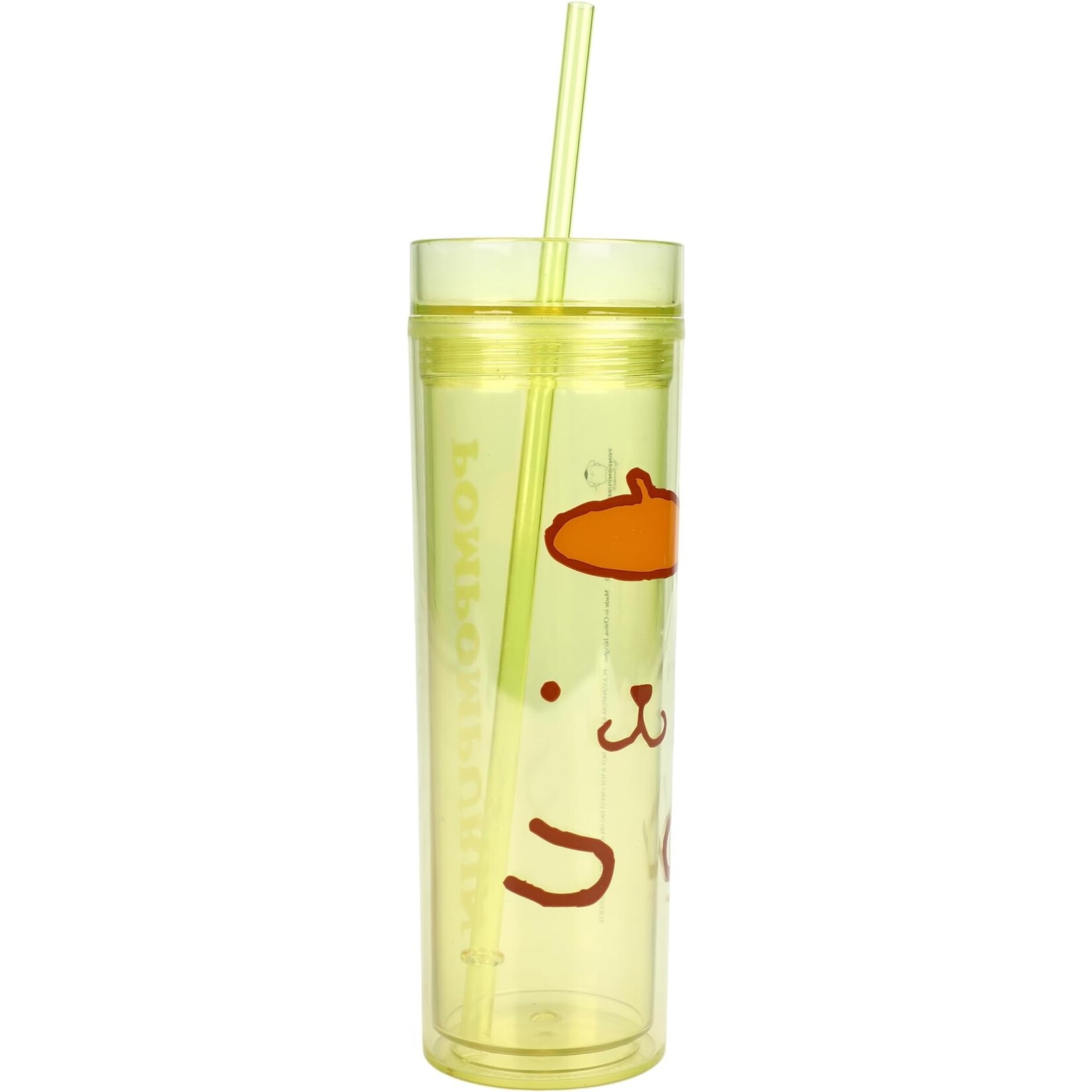 Pom Pom Purin 16 oz. Slim Plastic Tumbler