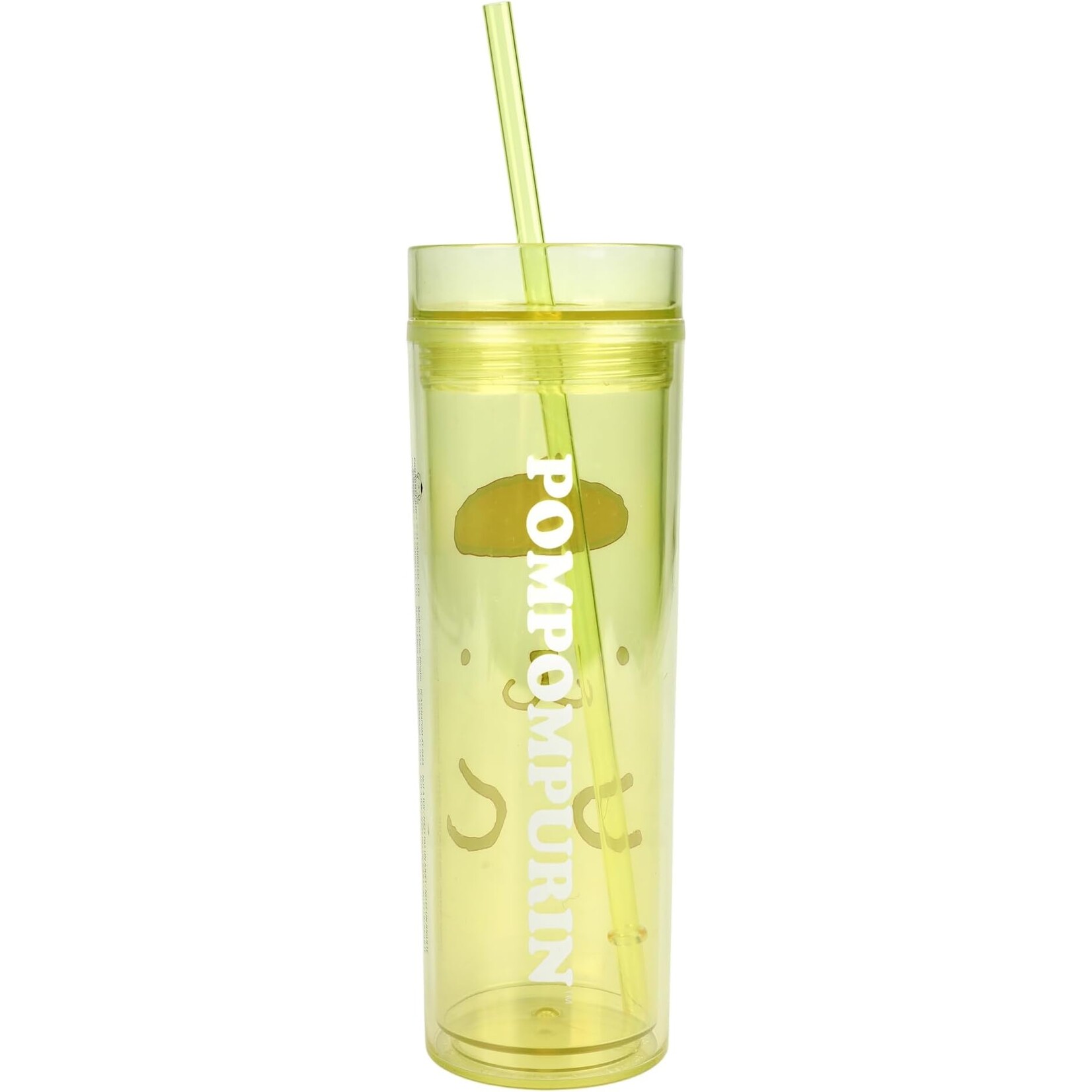 Pom Pom Purin 16 oz. Slim Plastic Tumbler