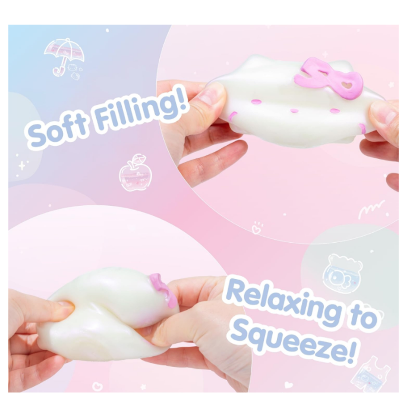 Sanrio Mochi SquiSHU Series 1 Hello Kitty 50th Anniversary Iridescent
