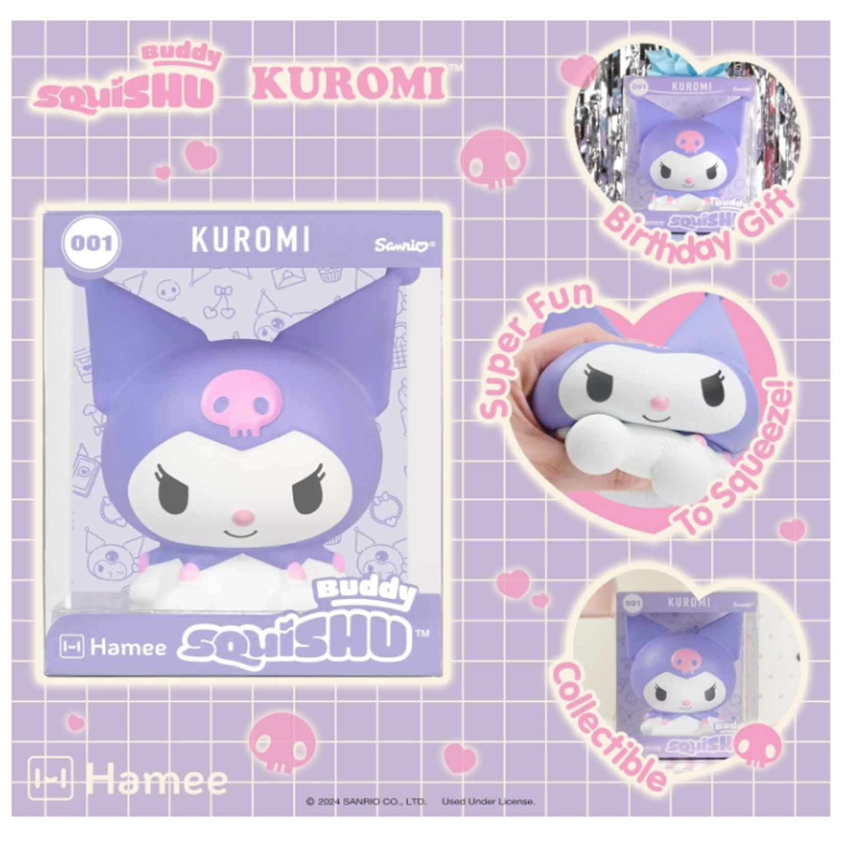 Sanrio Pastel Buddy SquiSHU Series 1 Kuromi