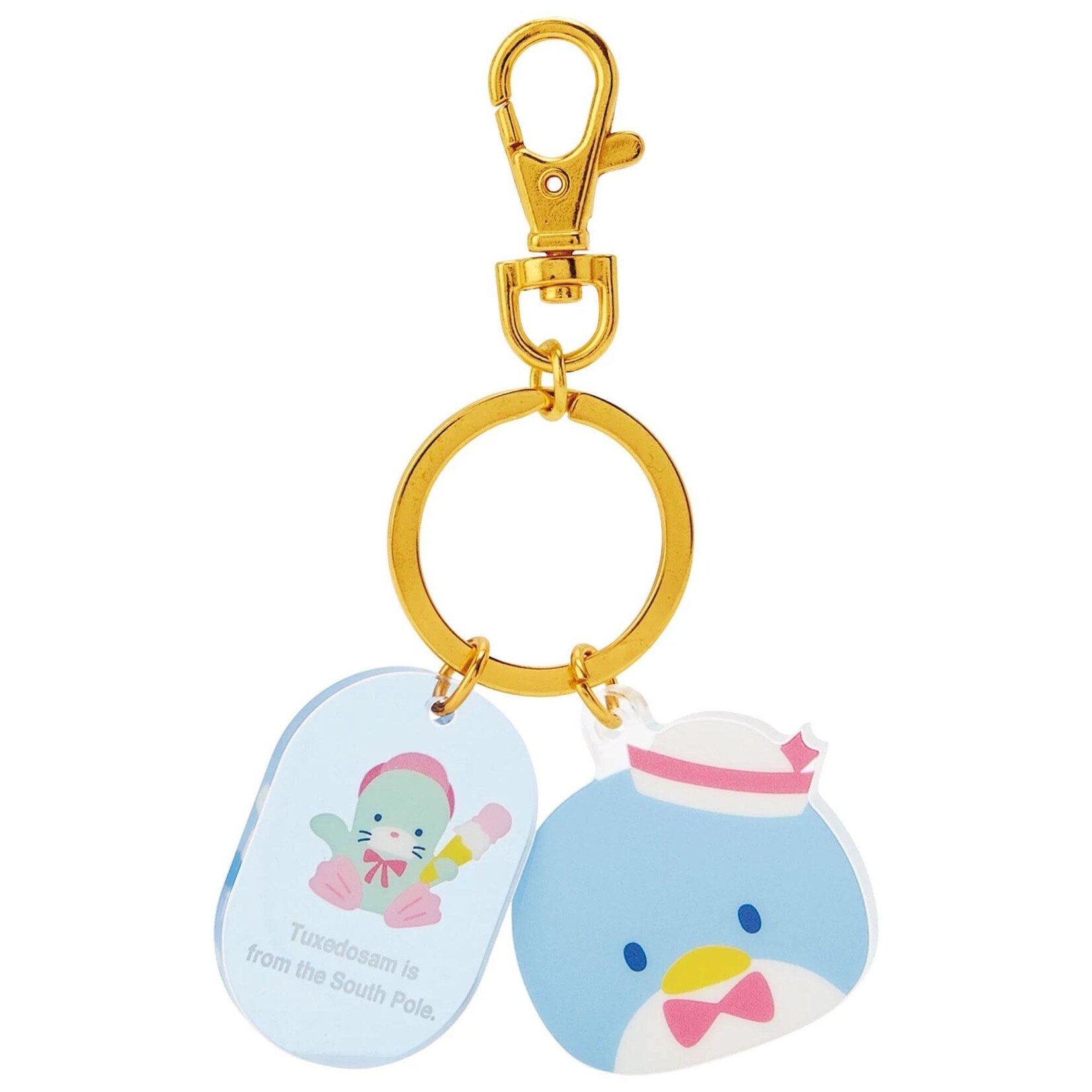 Tuxedo Sam Acrylic Face Keyring