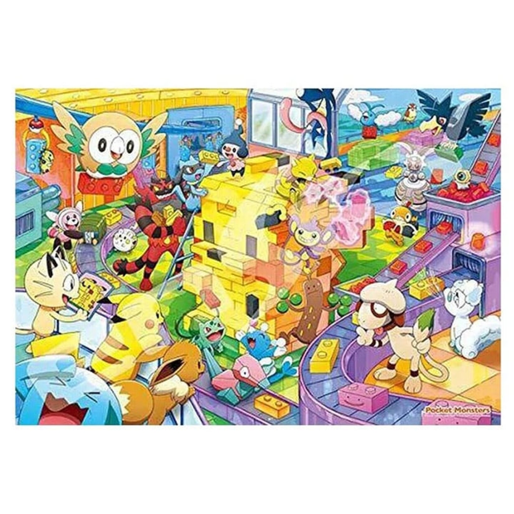 Let's Make it Together Pikachu Blocks Ensky 1000pc Puzzle