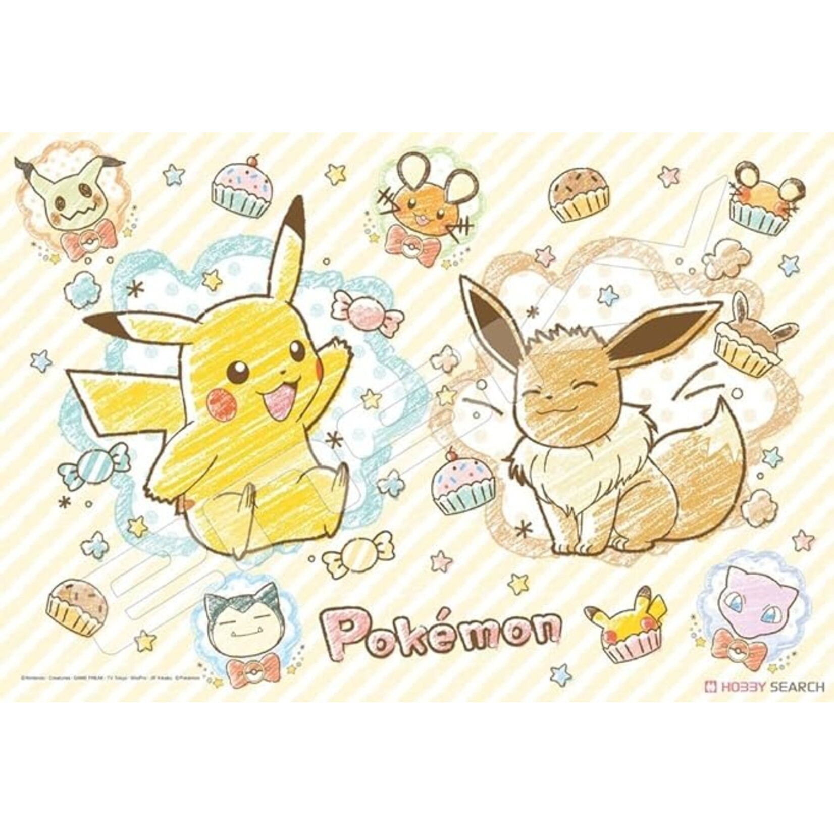 Pokemon Crayon Art Ensky 108pc Puzzle