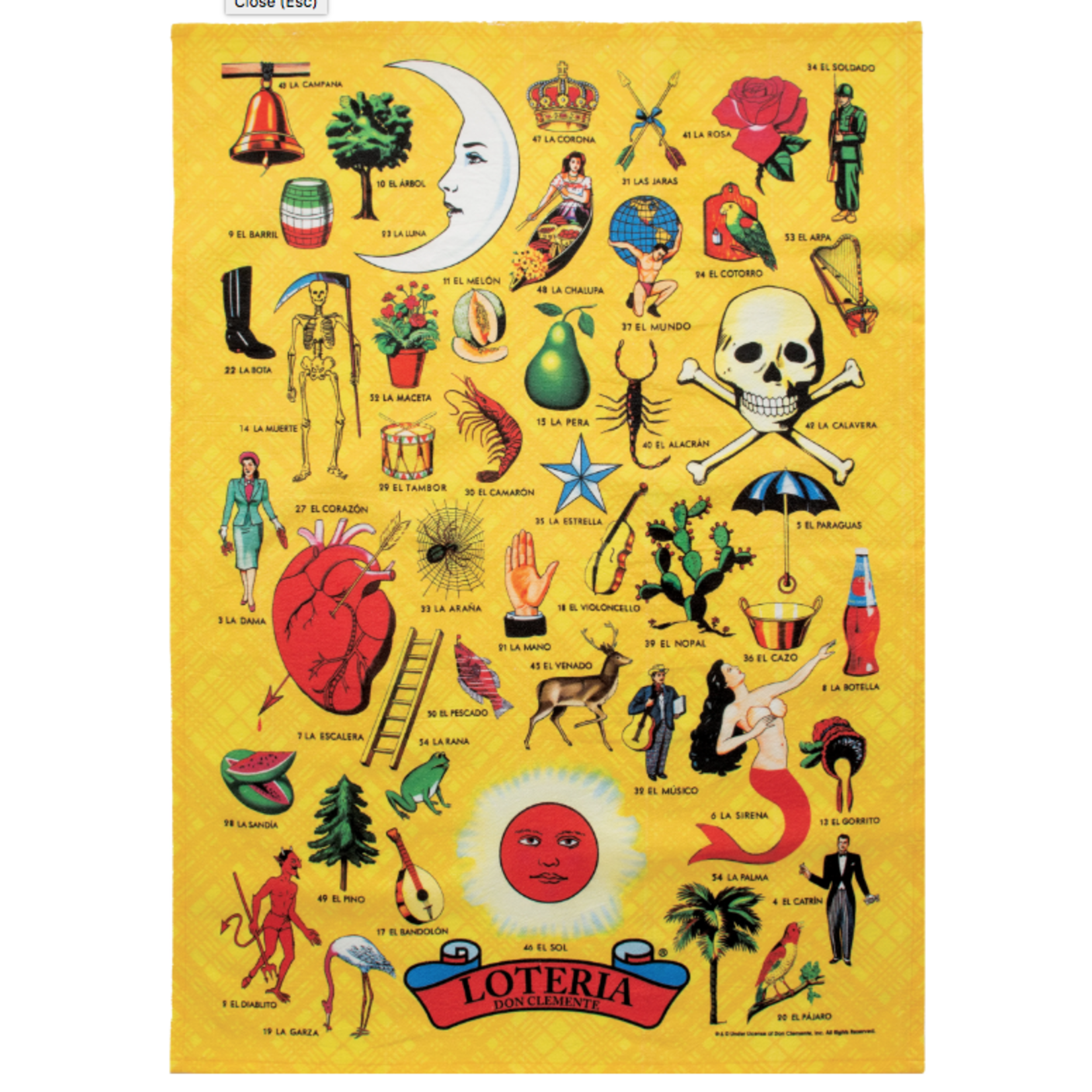 Loteria Towel