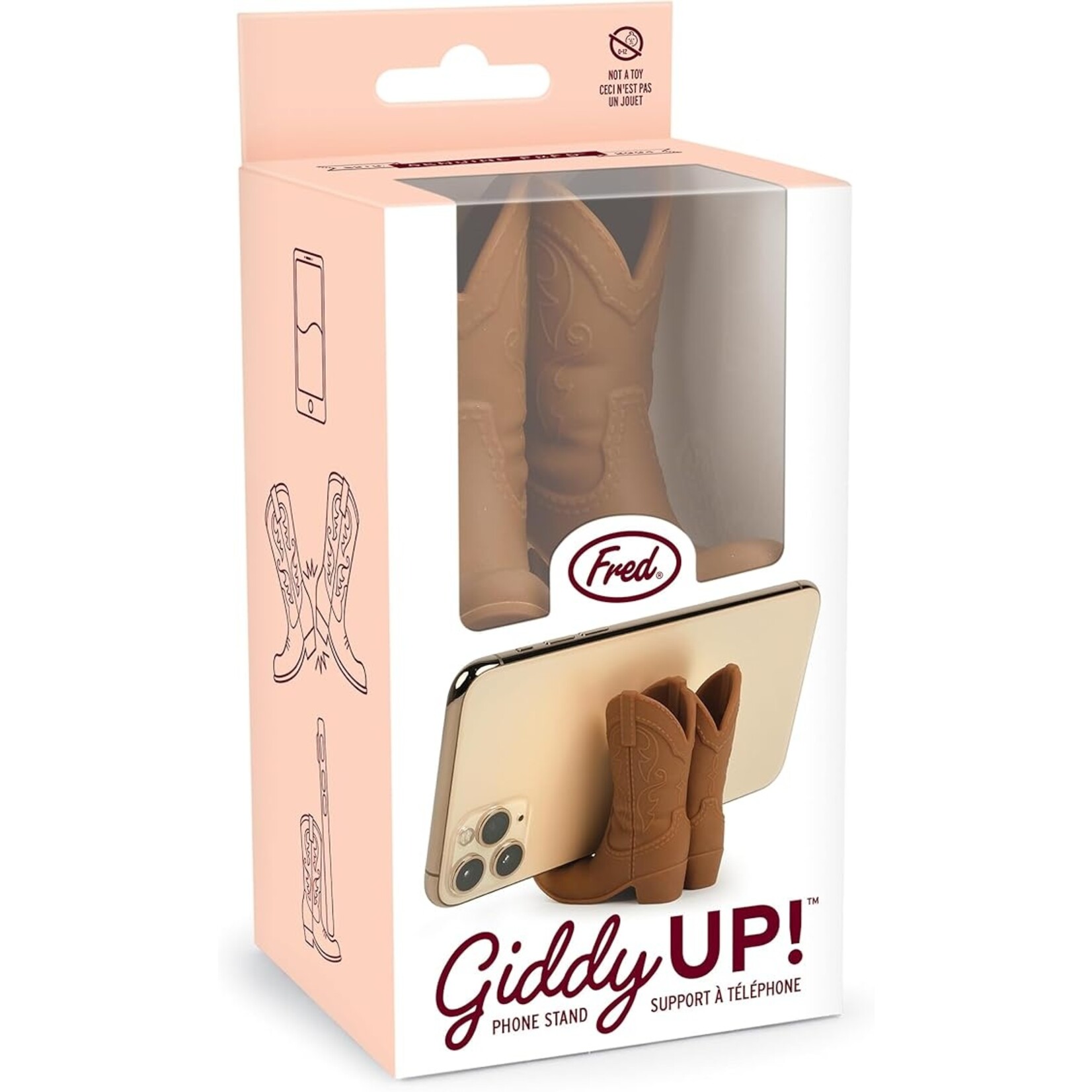 Giddy Up Phone Stand Brown