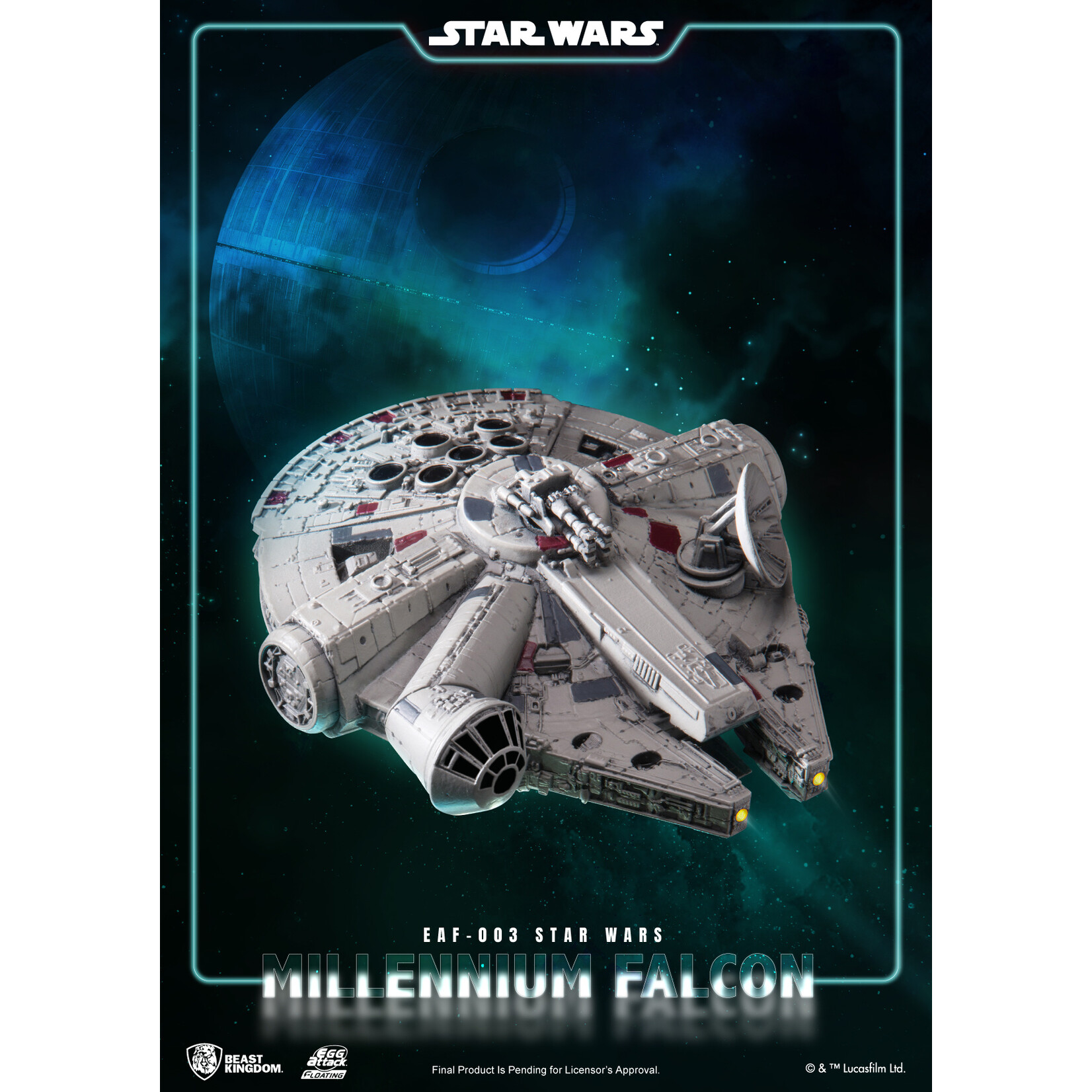 Star Wars EAF-003 Millennium Falcon Maglev Floating Ship